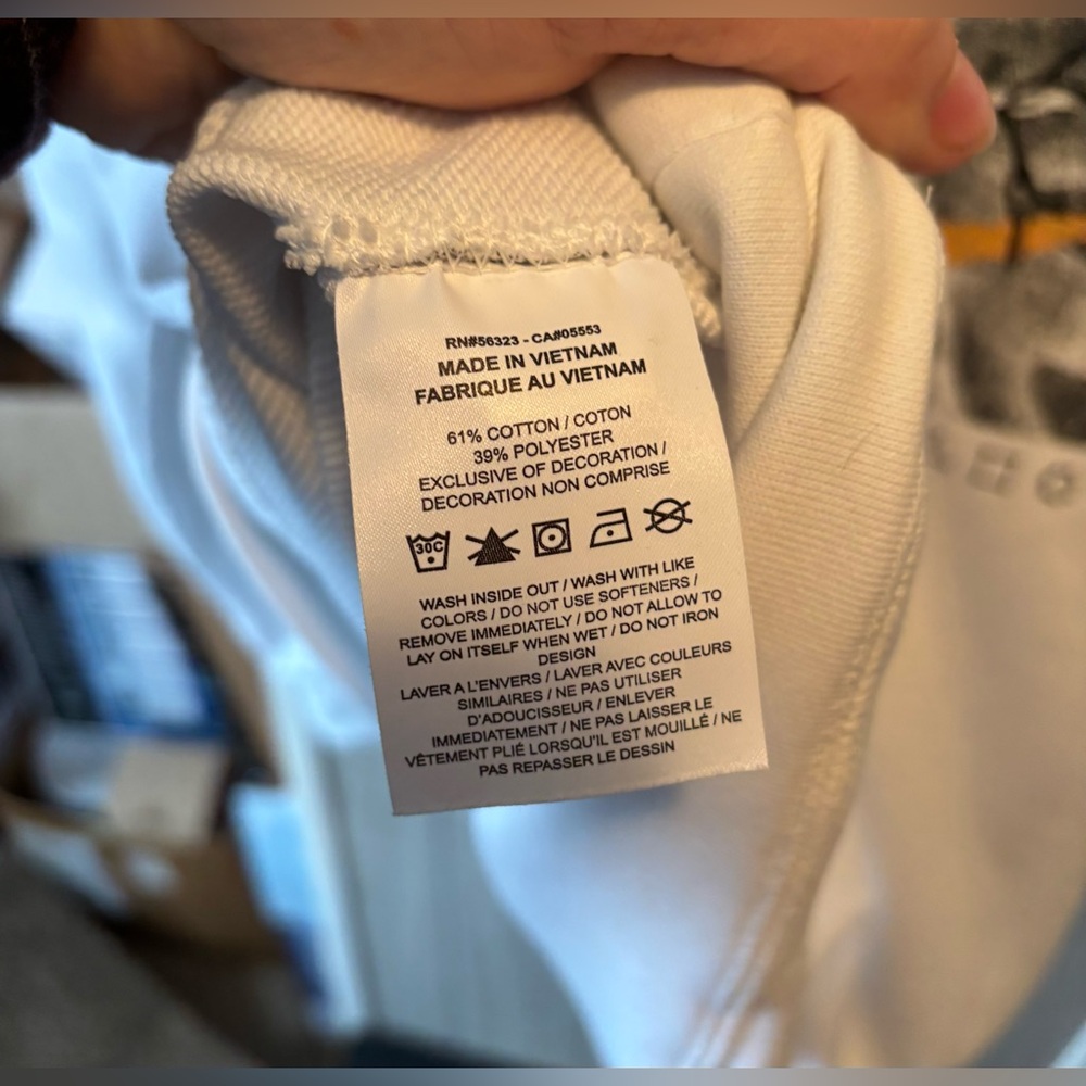 Nike Men's Large White Sweatshirt - Picture 3 of 3